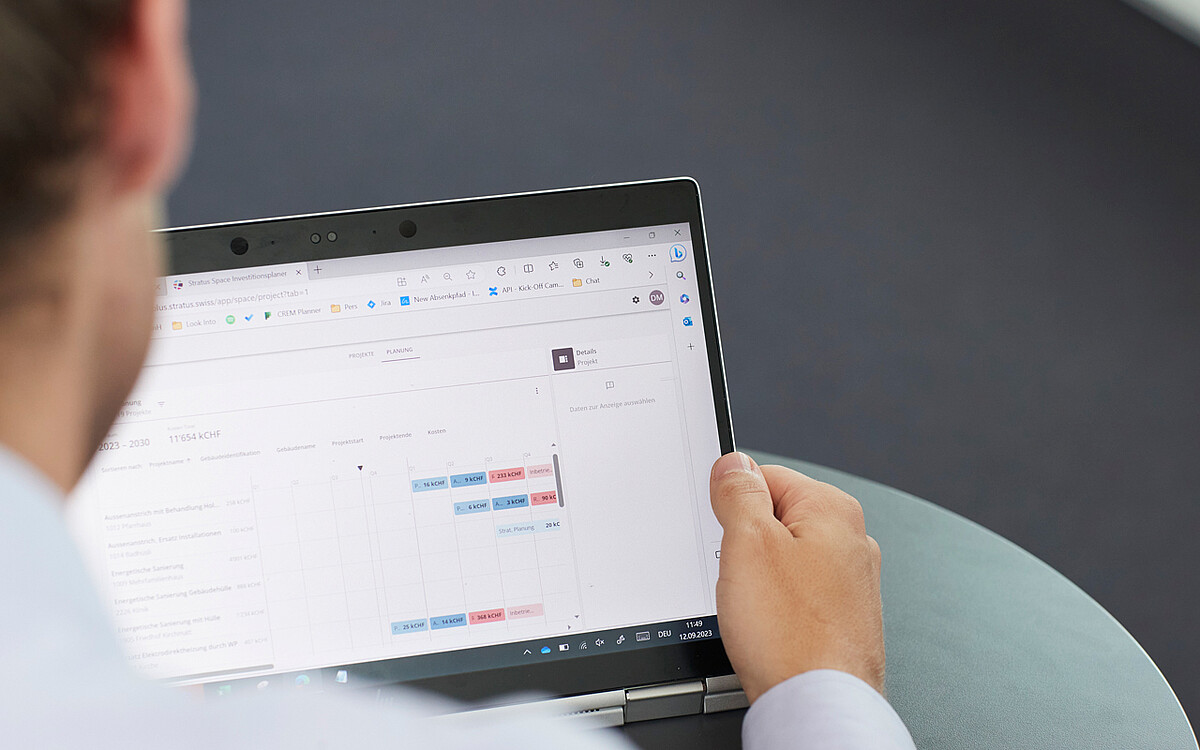 Stratus ist eine Software für nachhaltiges Portfoliomanagement von Immobilien. Es ist ein Produkt von Basler & Hofmann.